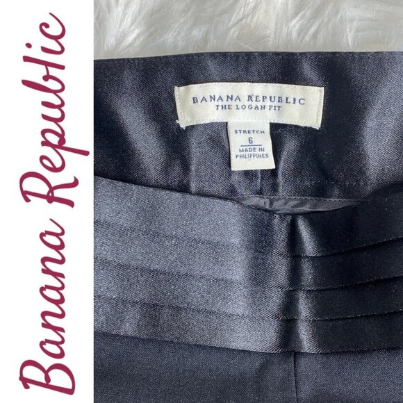 BANANA REPUBLIC LOGAN FIT BLACK TUXEXO PANTS SATIN CUMMERBUND, SIZE 6 - Picture 4 of 9